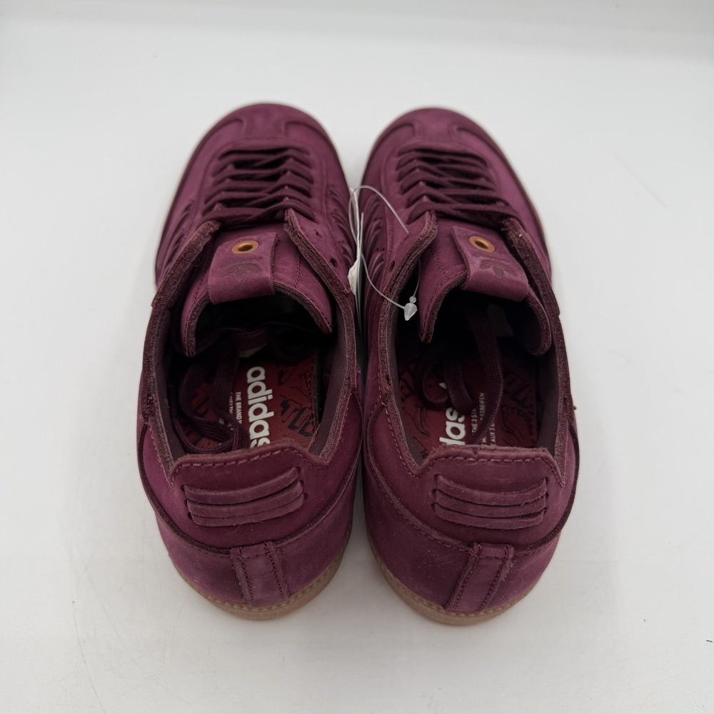 Adidas Samba Deep Hue Pack Shoes Womens 7.5 Burgundy/Maroon Gum Sneakers BY2834 - Picture 9 of 15